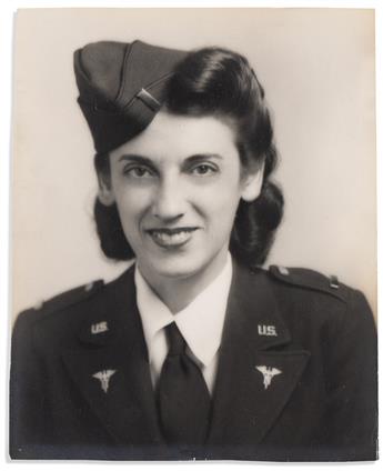 (WORLD WAR TWO.) Photo album, and letters of Lt. Gilda DeCapita, an Army nurse.